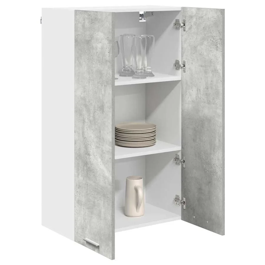 Armoire suspendue Gris béton 60 x 31 x 100 cm Bois d'ingénierie - 3