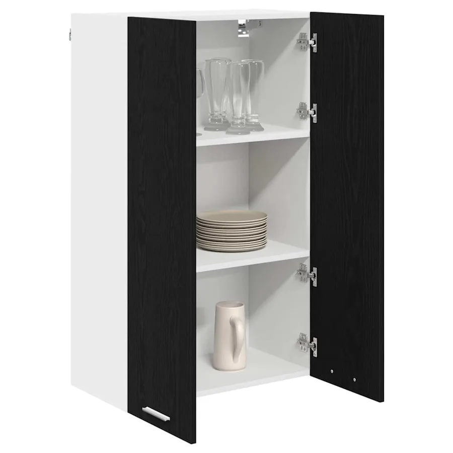 Armoire suspendue Chêne noir 60 x 31 x 100 cm Bois d'ingénierie - 3