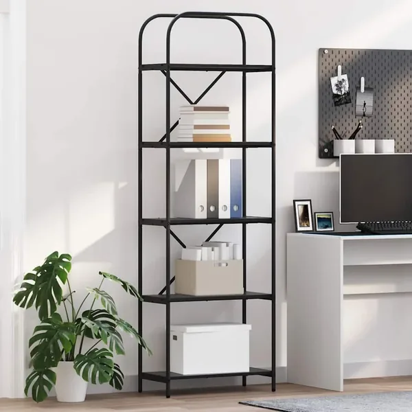 Étagère Chêne noir 60 x 30 x 183 cm Bois d'ingénierie