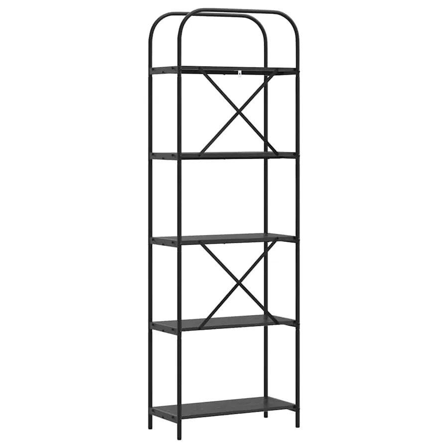 Étagère Chêne noir 60 x 30 x 183 cm Bois d'ingénierie - 7