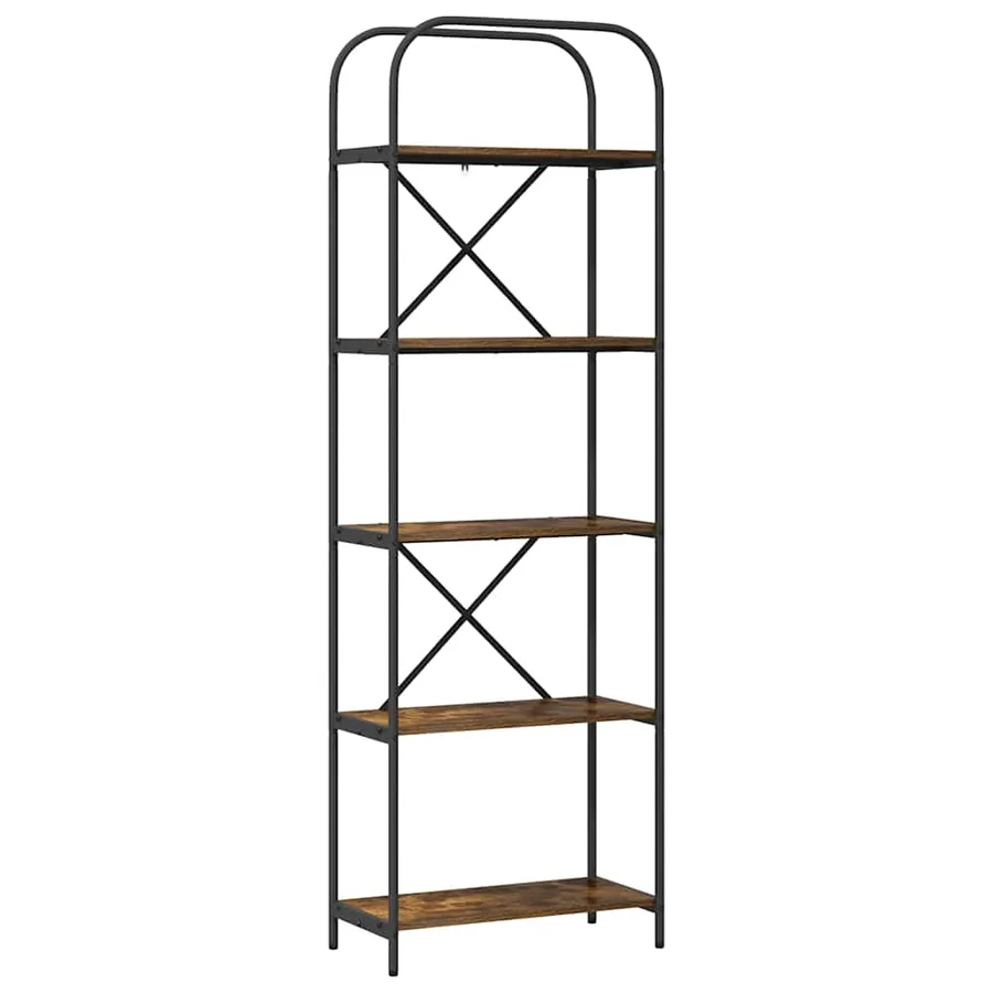 Étagère Chêne fumé 60 x 30 x 183 cm Bois d'ingénierie - 2