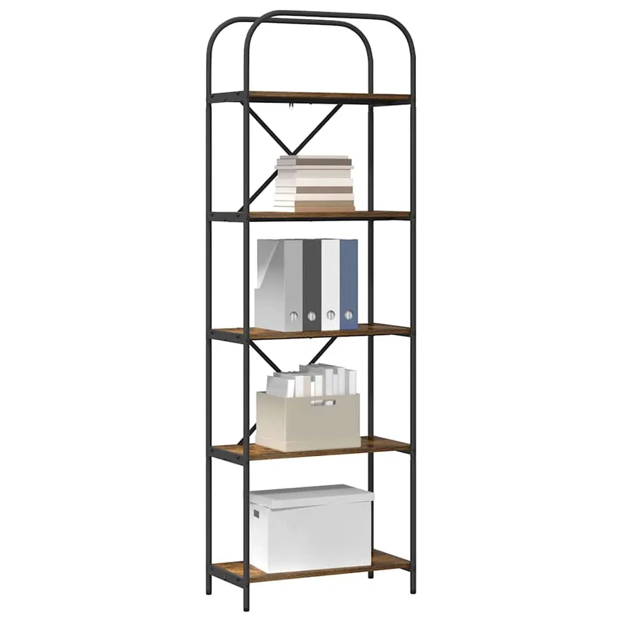 Étagère Chêne fumé 60 x 30 x 183 cm Bois d'ingénierie - 3