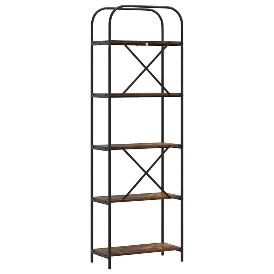 Étagère Chêne fumé 60 x 30 x 183 cm Bois d'ingénierie - 7