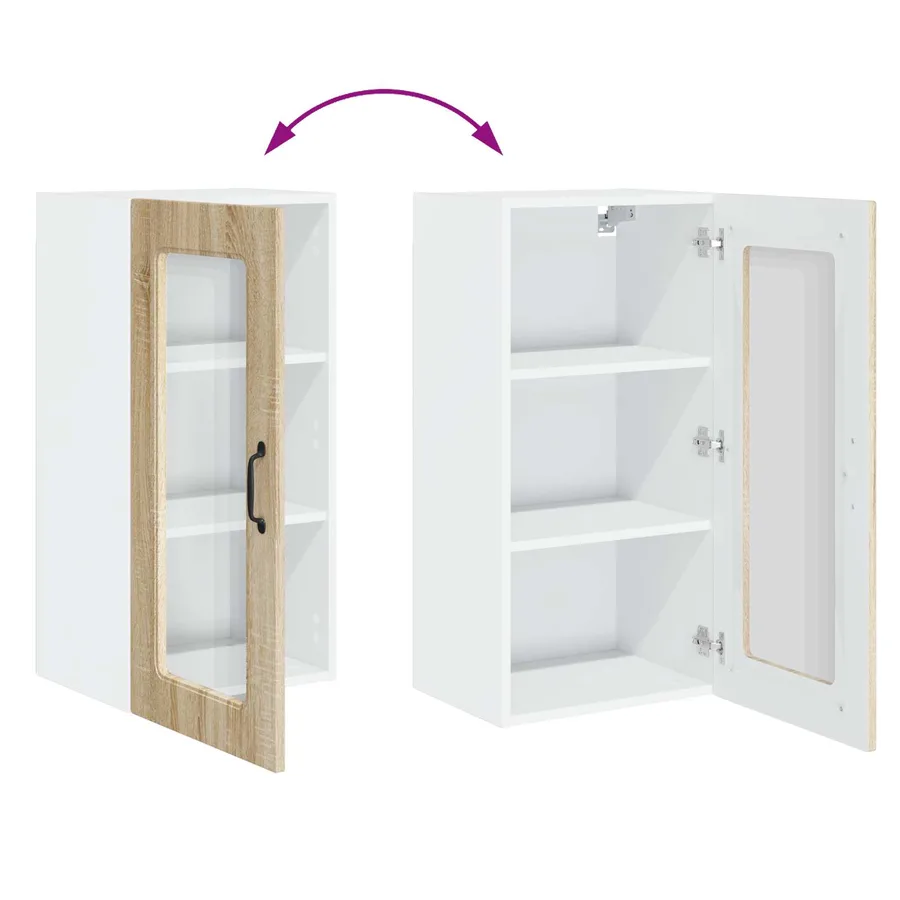 Panneau de lave-vaisselle Kalmar Chêne Sonoma 40 x 31 x 80 cm - 11