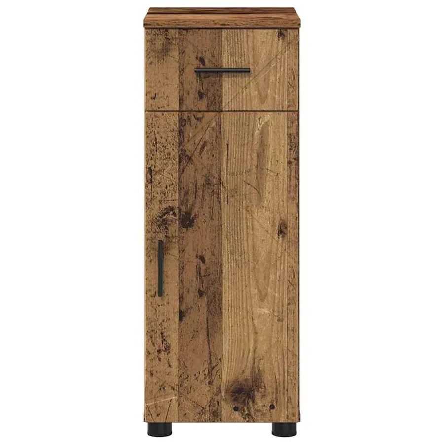Cabinet de salle de bain avec porte Bois Ancien 30 x 35 x 80 cm - 6