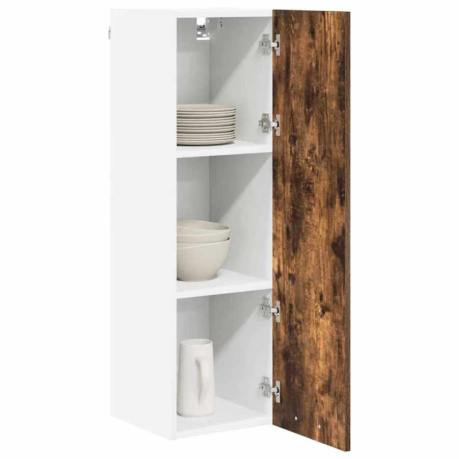 Armoire suspendue Chêne fumé 30 x 31 x 100 cm Bois d'ingénierie - 3