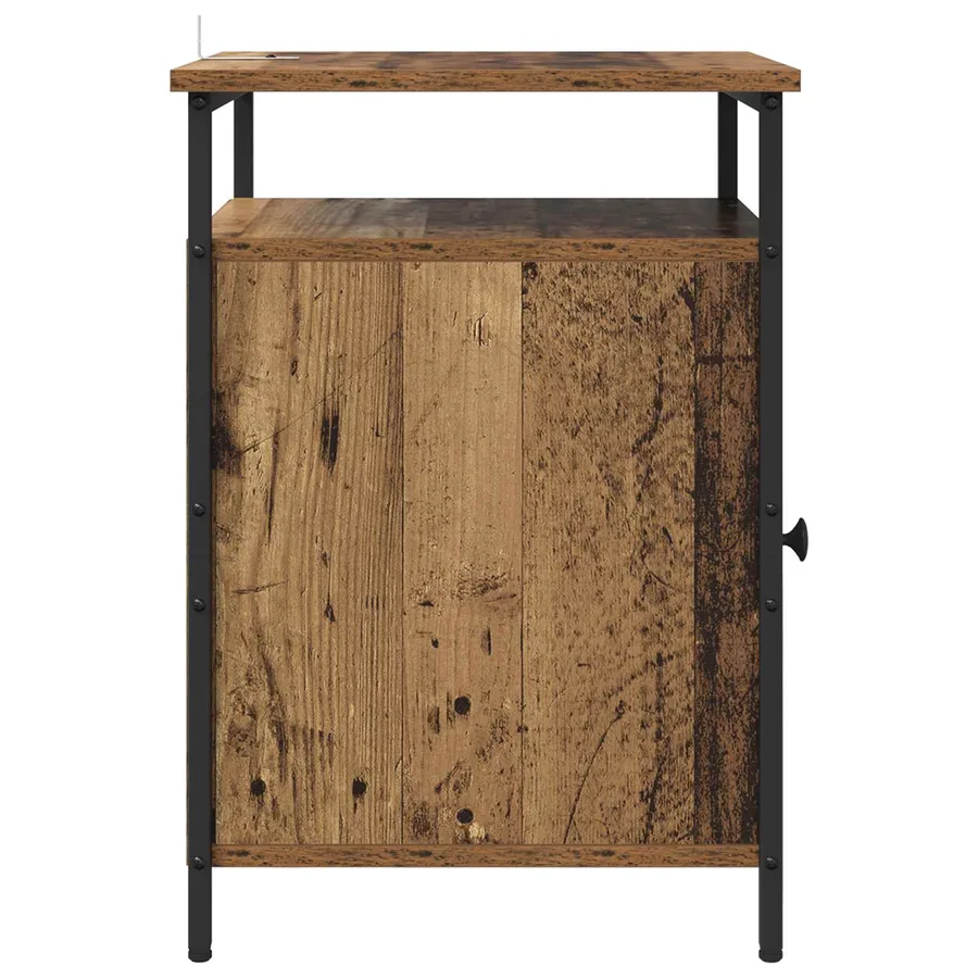 Cabinet de chevet Bois ancien 40 x 42 x 60cm Bois d'ingénierie - 7