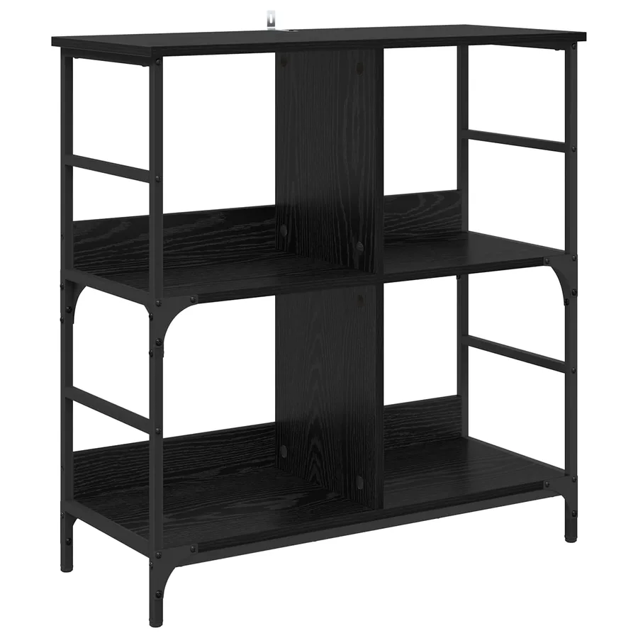 Étagère Chêne noir 78.5 x 33 x 82 cm Bois d'ingénierie - 2
