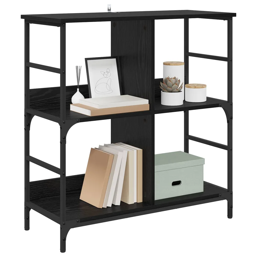 Étagère Chêne noir 78.5 x 33 x 82 cm Bois d'ingénierie - 3