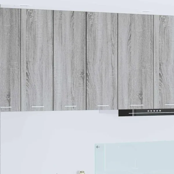 Armoire suspendue Gris Sonoma et Blanc 30 x 31 x 80 cm