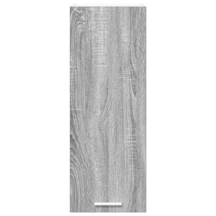 Armoire suspendue Gris Sonoma et Blanc 30 x 31 x 80 cm - 6