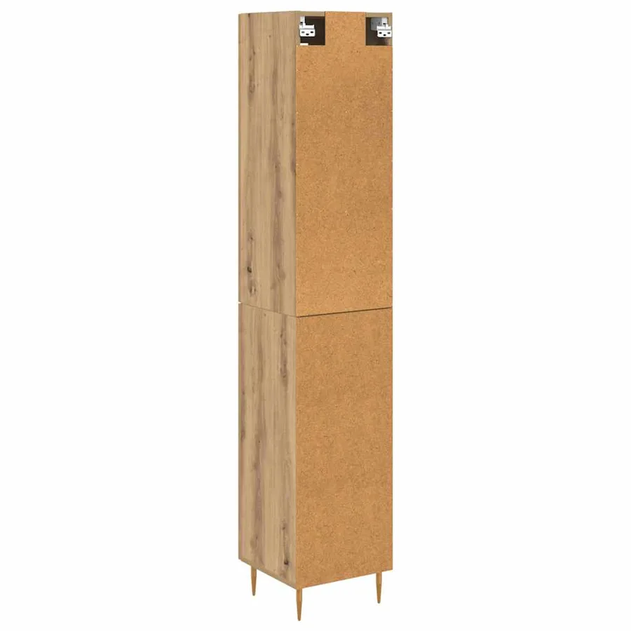 Haut Armoire 2 pcs Chêne artisanal 34,5 x 34 x 180 cm - 8