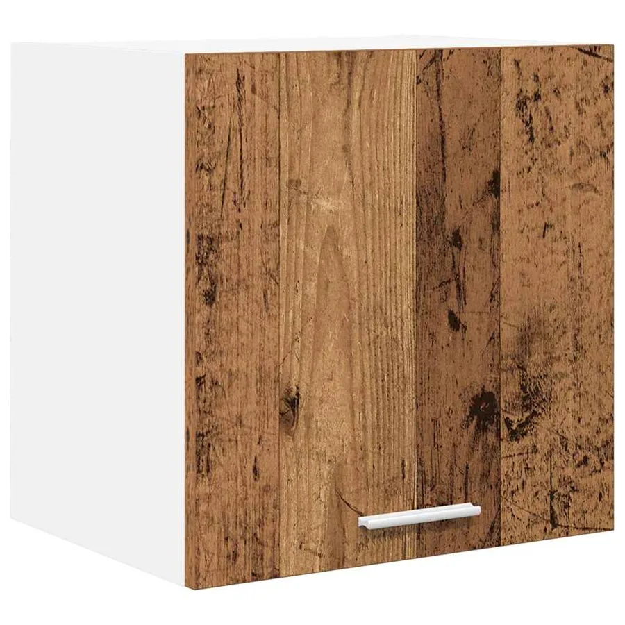 Armoire suspendue Bois ancien et Blanc 40 x 31 x 40 cm - 2