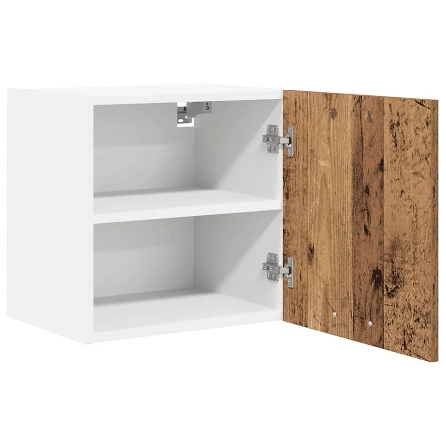 Armoire suspendue Bois ancien et Blanc 40 x 31 x 40 cm - 5