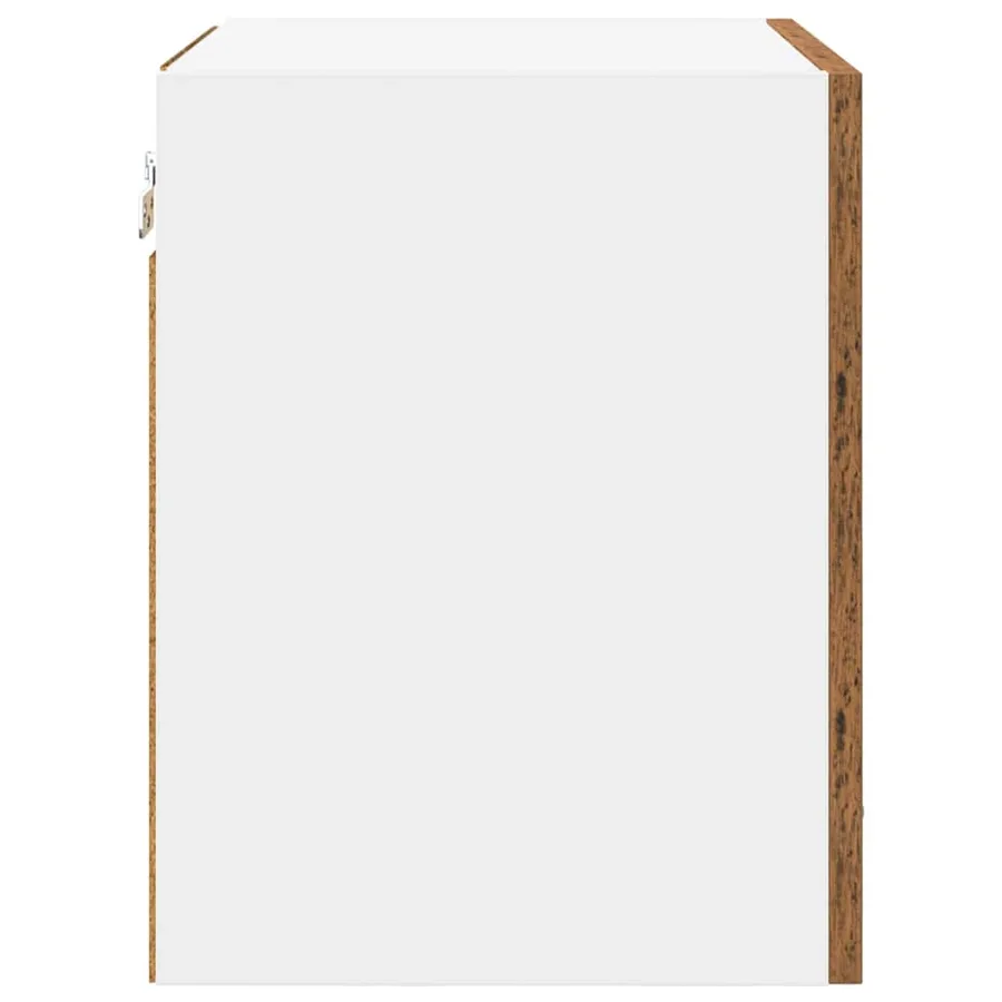 Armoire suspendue Bois ancien et Blanc 40 x 31 x 40 cm - 7