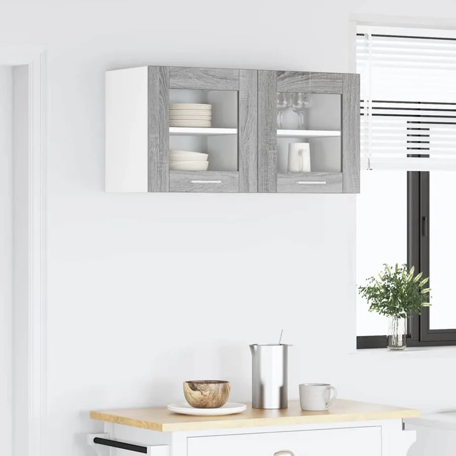 Armoire suspendue Gris Sonoma 40 x 31 x 40 cm Bois d'ingénierie - 4