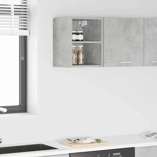 Armoire suspendue avec stockage Gris béton 30 x 29,5 x 40 cm