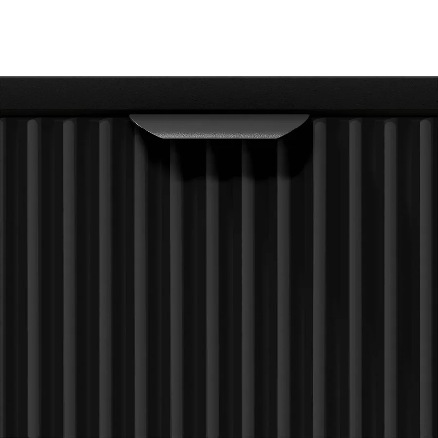Cabinet de chevet Noir 49 x 36 x 61 cm Bois d'ingénierie - 9