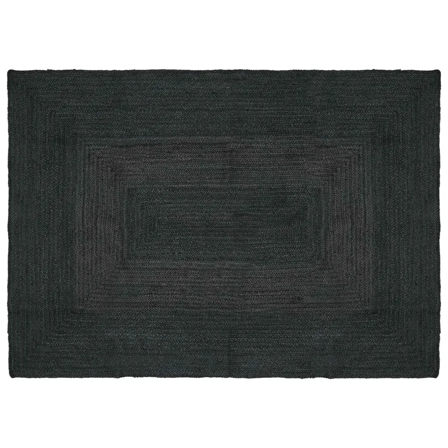 Tapis de surface Rectangulaire Gris foncé 120 x 170 cm Jute