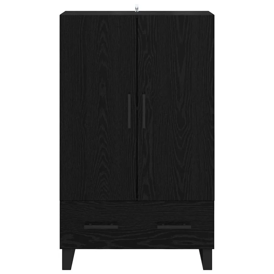 Haut Armoire Chêne noir 69,5 x 30 x 115 cm Bois d'ingénierie - 6