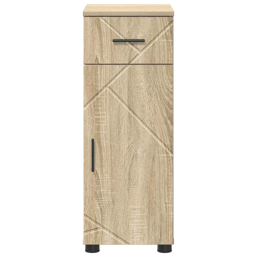 Cabinet de salle de bain Chêne Sonoma 30 x 35 x 80 cm - 6
