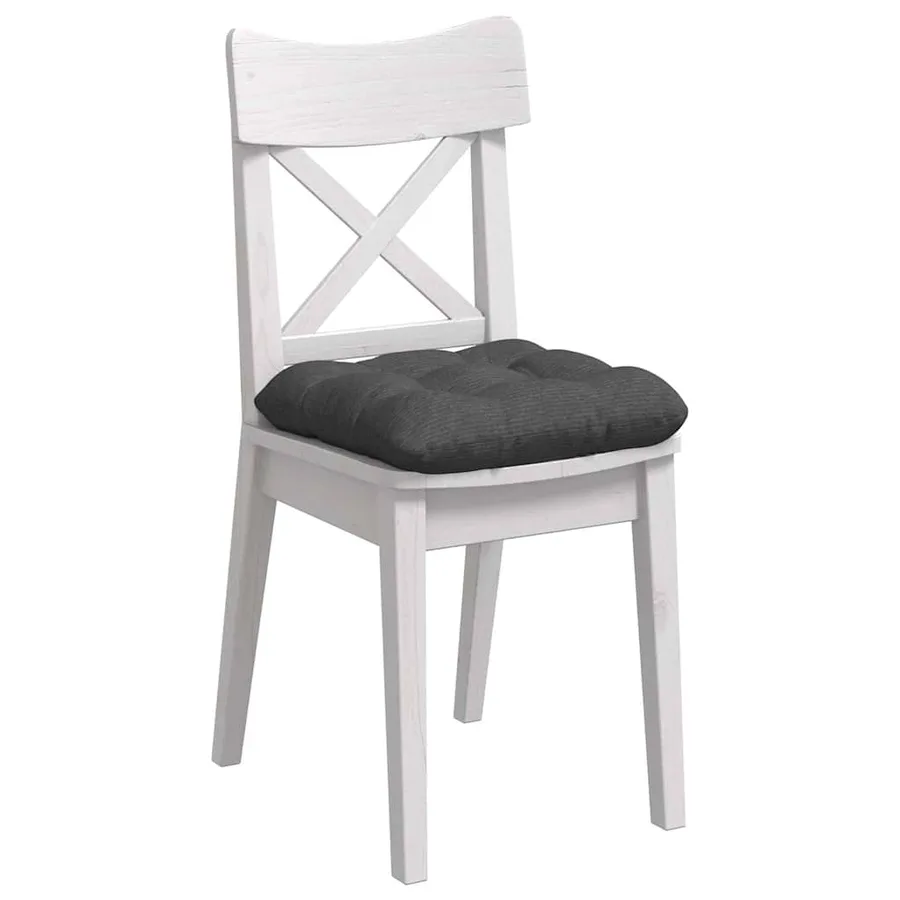 Coussins de siège 4 pcs Gris foncé 45 x 45 cm - 3