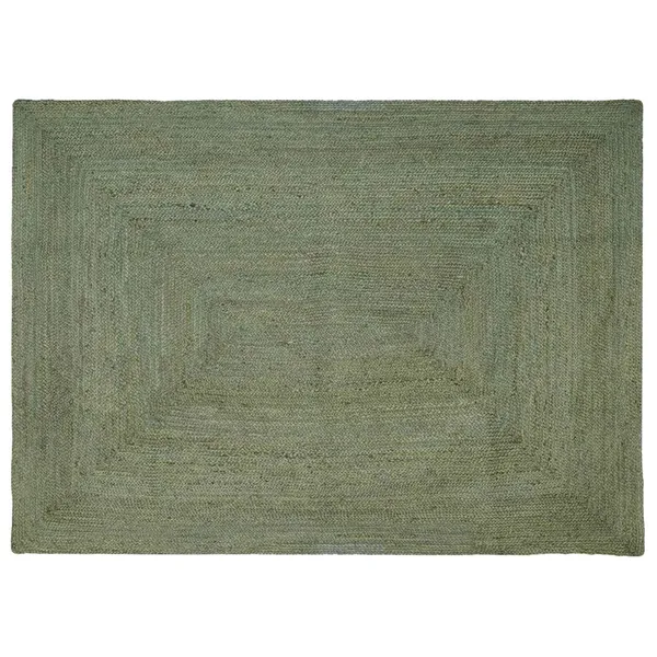 Tapis de surface Rectangulaire Vert olive 160 x 230 cm Jute