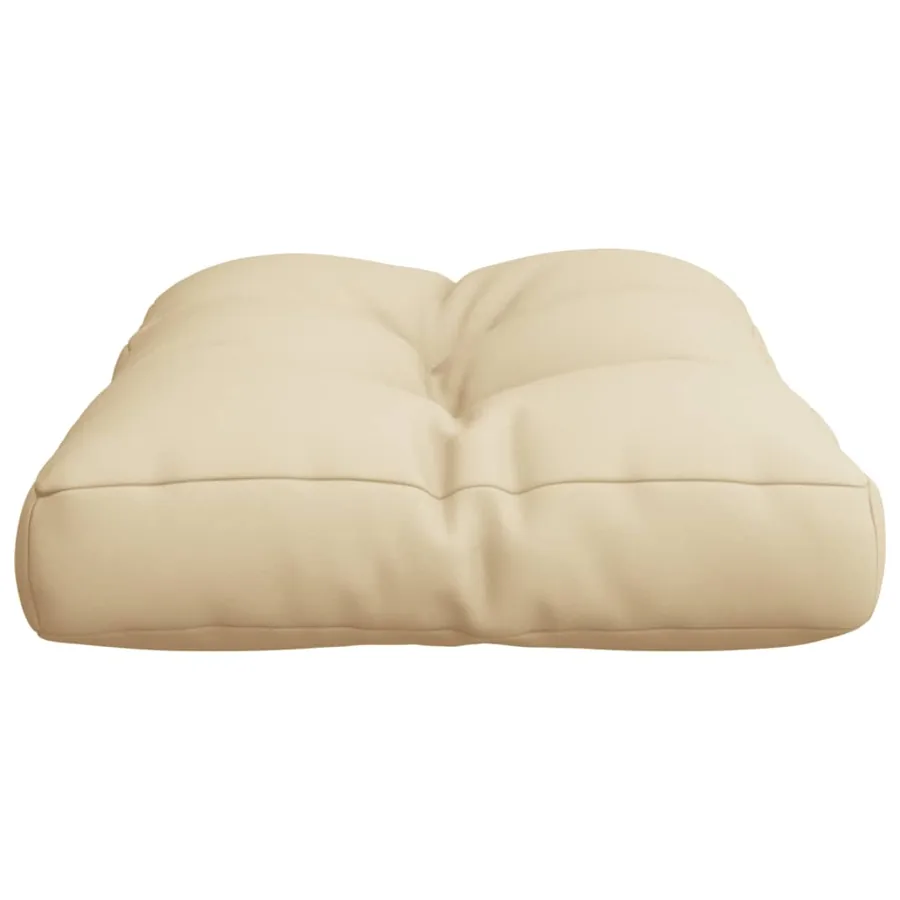 Coussin de palette beige 60x40x12 cm tissu - 6