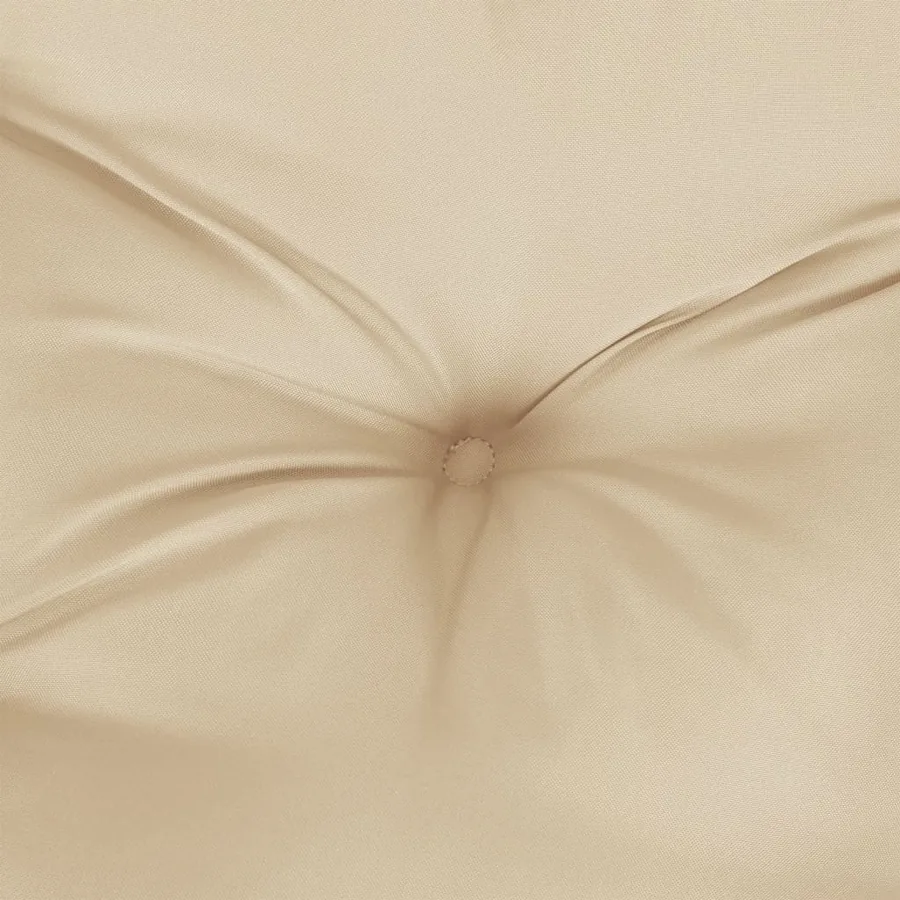 Coussin de palette beige 60x40x12 cm tissu - 8