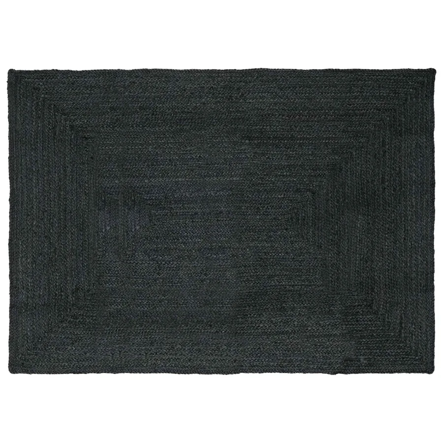 Tapis de surface Rectangulaire Gris foncé 240 x 340 cm Jute