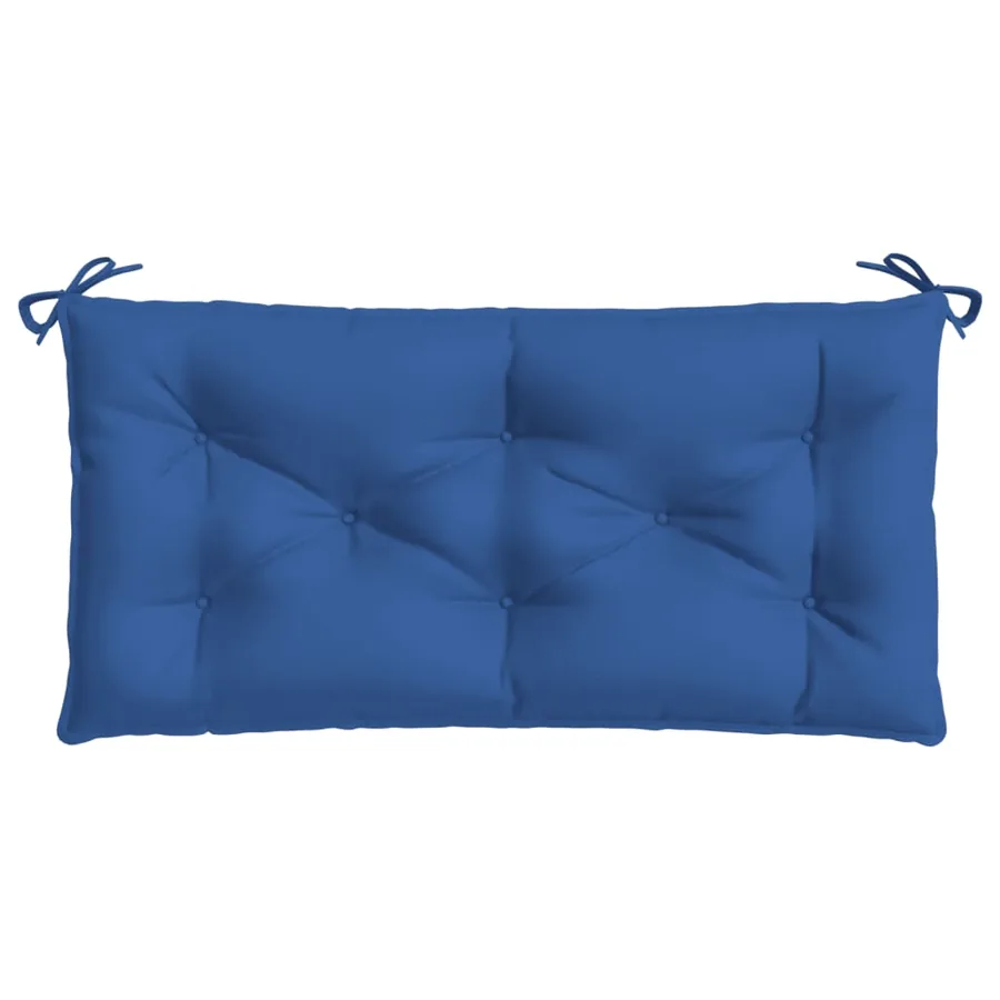 Coussins de banc de jardin lot de 2 bleu royal tissu oxford - 5