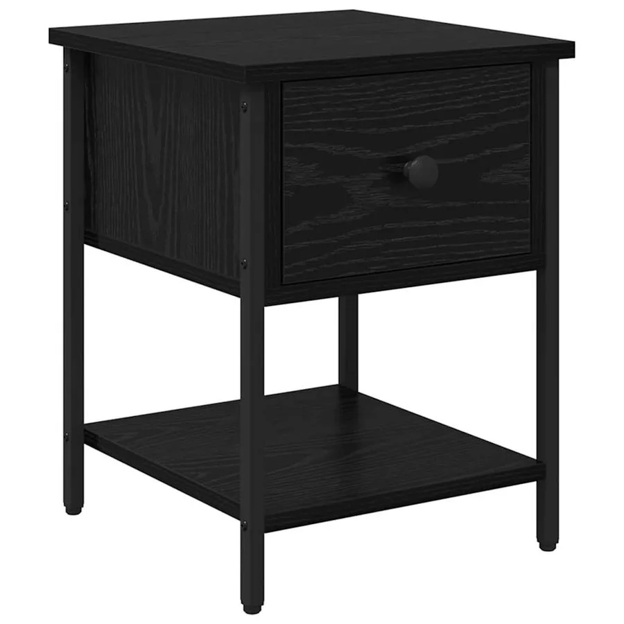 Table de chevet Chêne noir 34 x 35,5 x 45 cm Bois d'ingénierie - 2