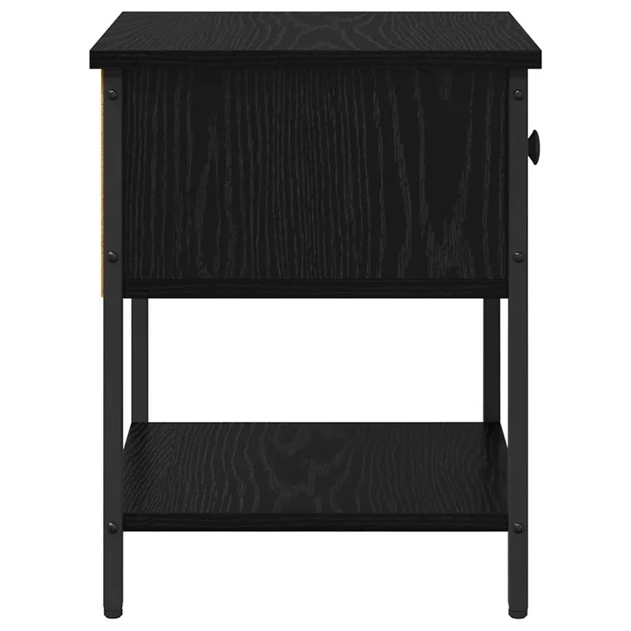 Table de chevet Chêne noir 34 x 35,5 x 45 cm Bois d'ingénierie - 7