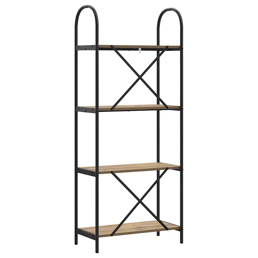 Étagère 4 niveaux 60 x 30 x 146 cm Bois d'ingénierie - 7