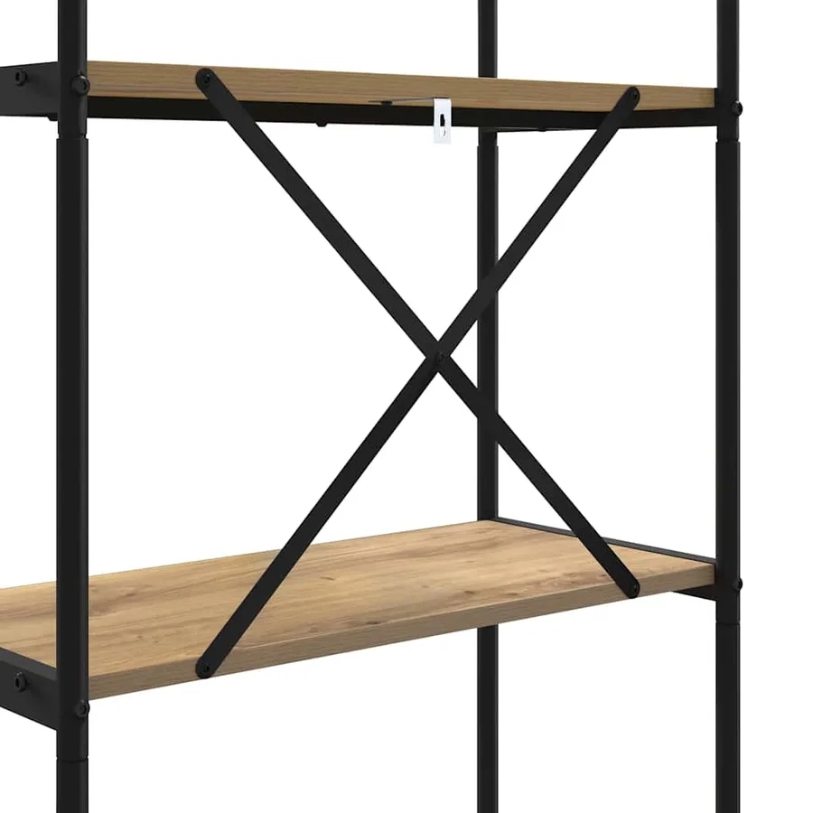 Étagère 4 niveaux 60 x 30 x 146 cm Bois d'ingénierie - 9