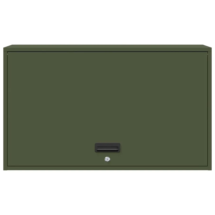 Armoire murale pour garage Vert olive 90 x 40 x 53 cm - 6