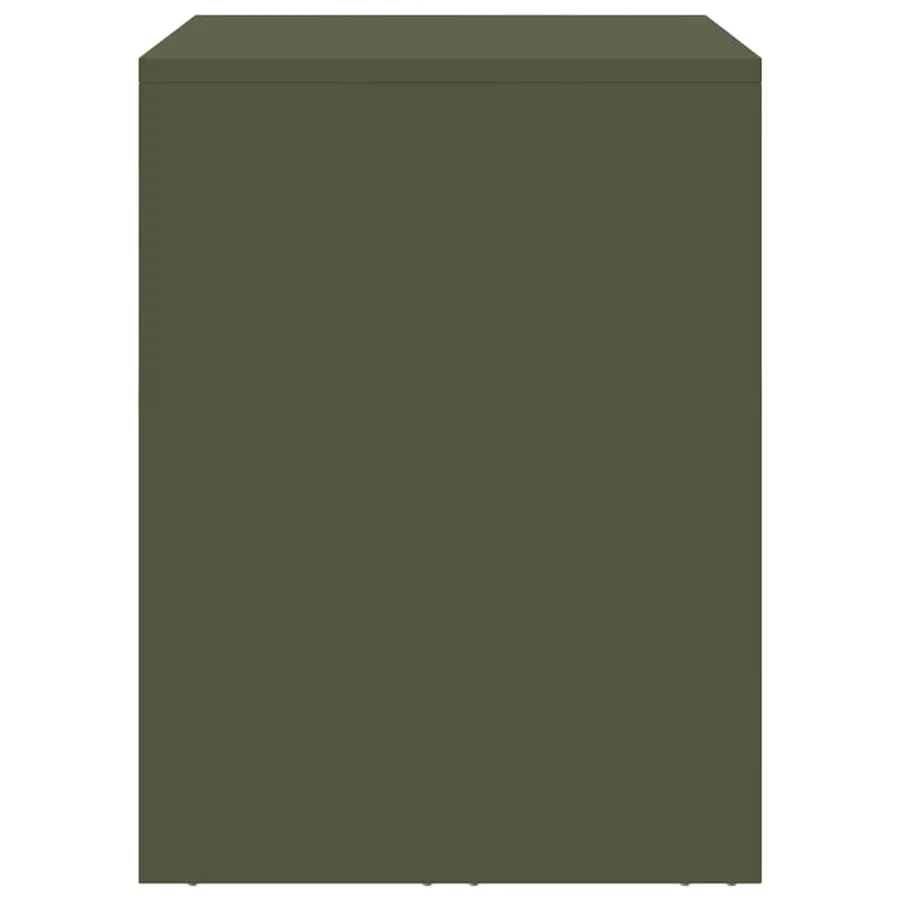 Armoire murale pour garage Vert olive 90 x 40 x 53 cm - 7