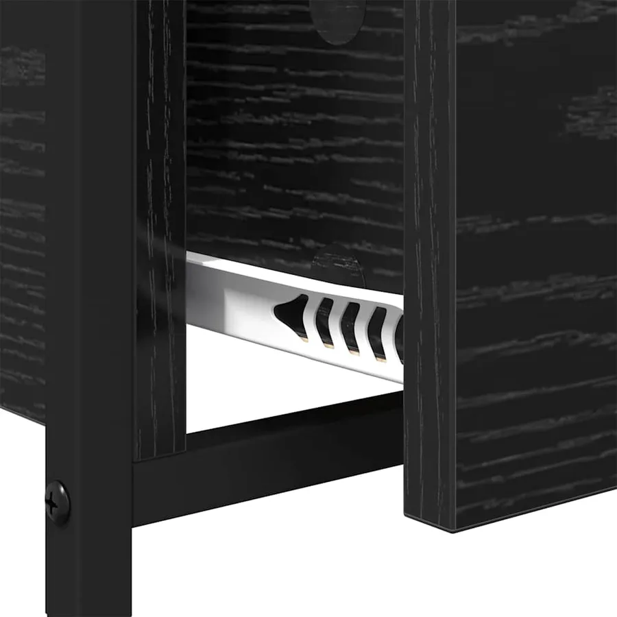 Table basse Chêne noir 85 x 50 x 50 cm Bois d'ingénierie - 9
