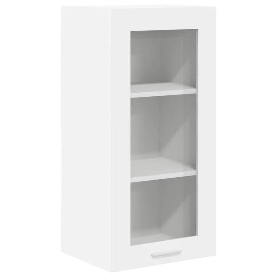 Armoire suspendue 2 pcs Blanc 40 x 31 x 80 cm Bois d'ingénierie - 6