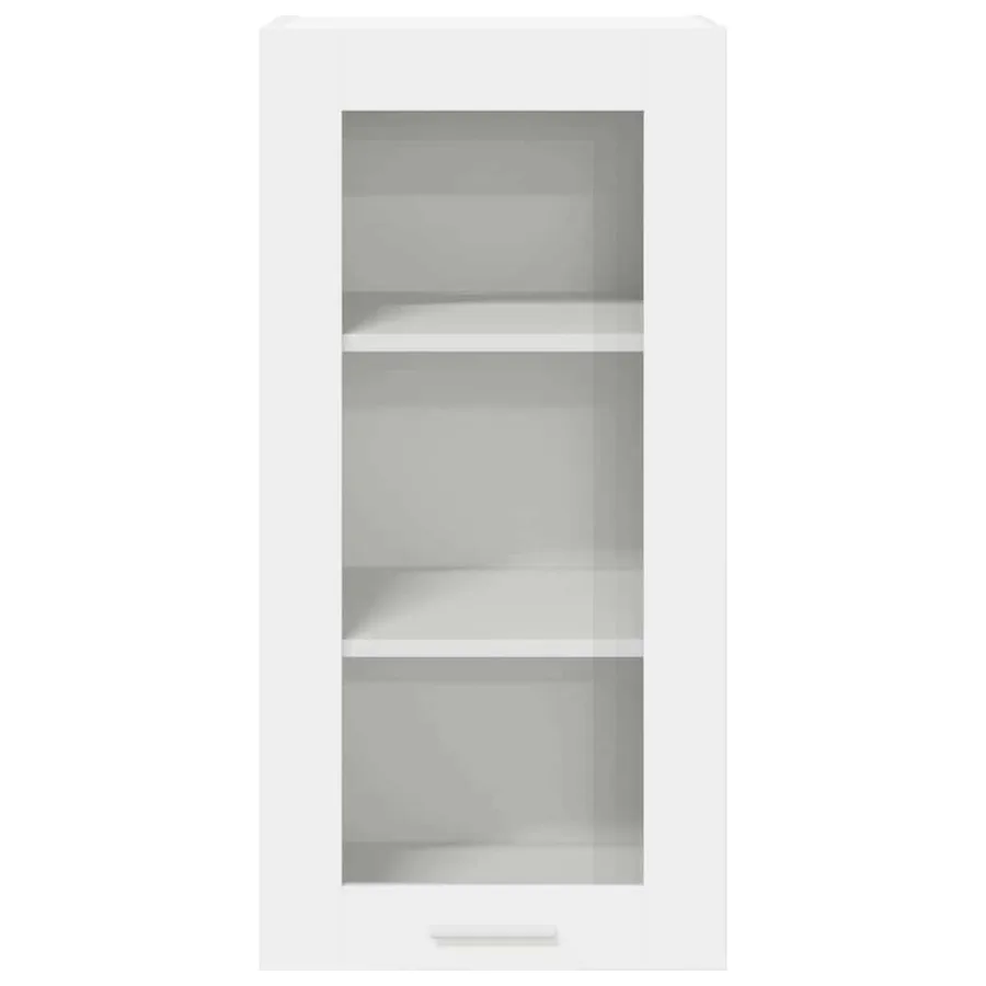 Armoire suspendue 2 pcs Blanc 40 x 31 x 80 cm Bois d'ingénierie - 7