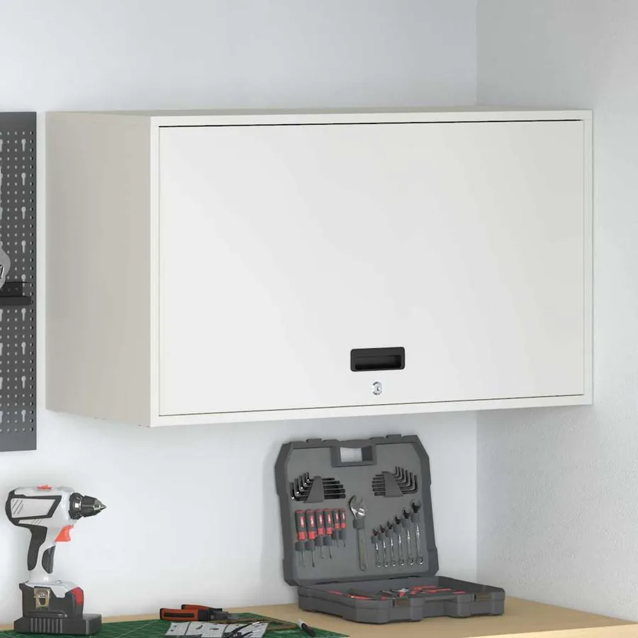 Armoire murale pour garage Blanc 90 x 40 x 53 cm