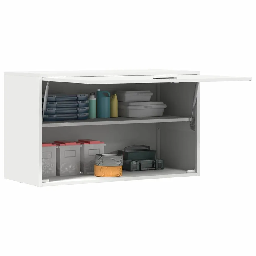 Armoire murale pour garage Blanc 90 x 40 x 53 cm - 3