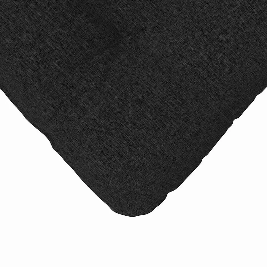 Coussins de siège 4 pcs Noir 45 x 45 x 12 cm tissu - 9
