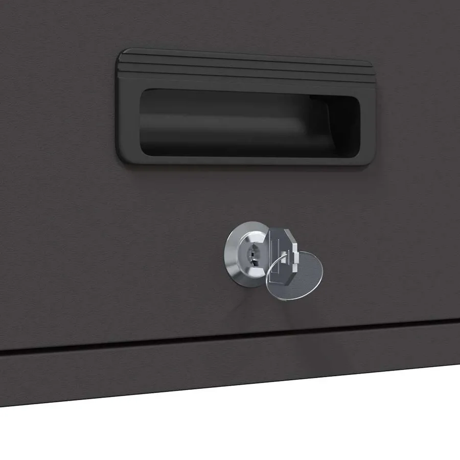 Armoire murale pour garage Noir 60 x 33 x 35 cm - 11