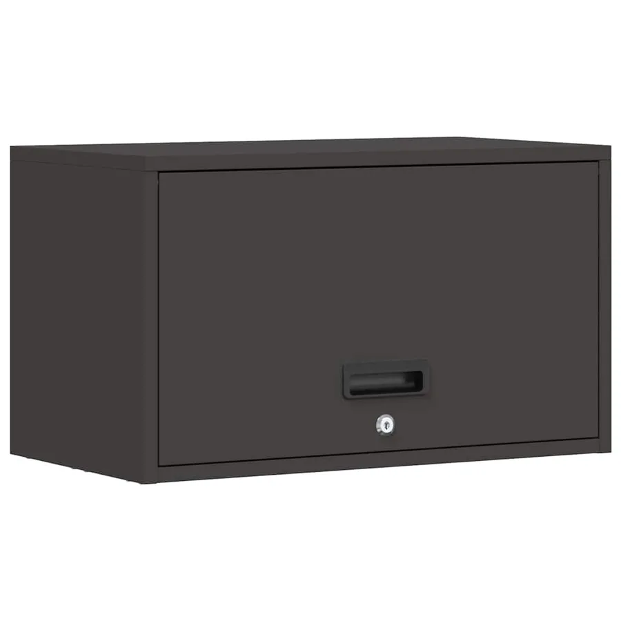 Armoire murale pour garage Noir 60 x 33 x 35 cm - 2