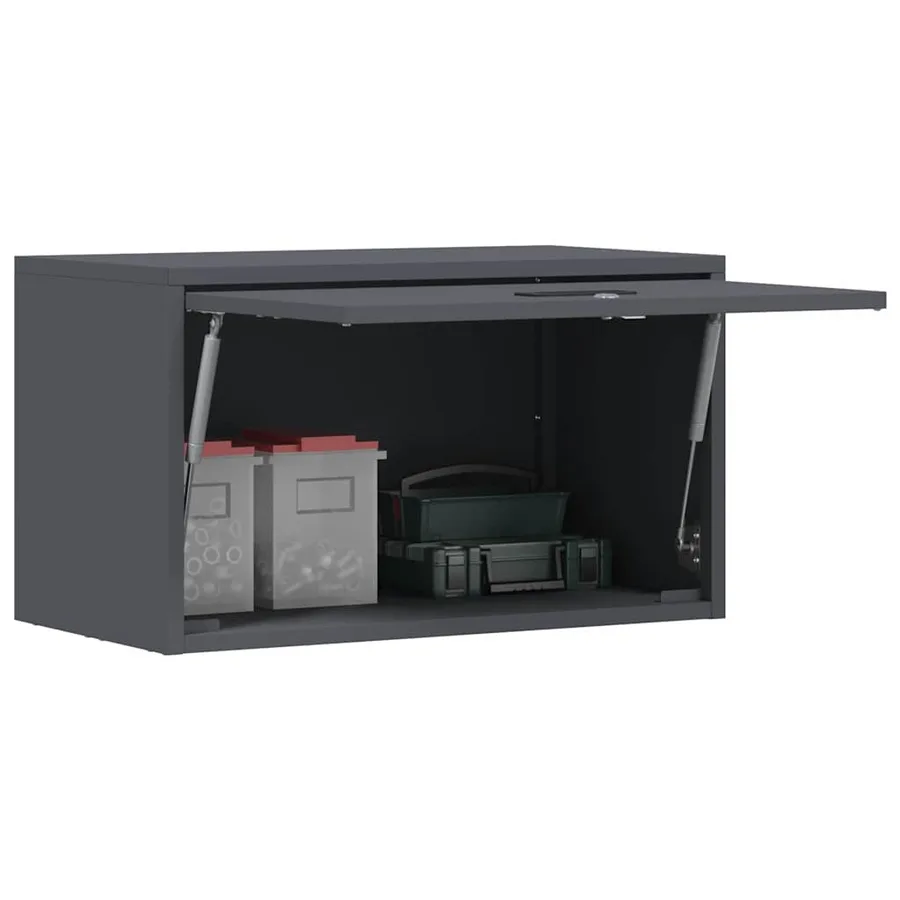 Armoire murale pour garage Anthracite 60 x 33 x 35 cm - 3