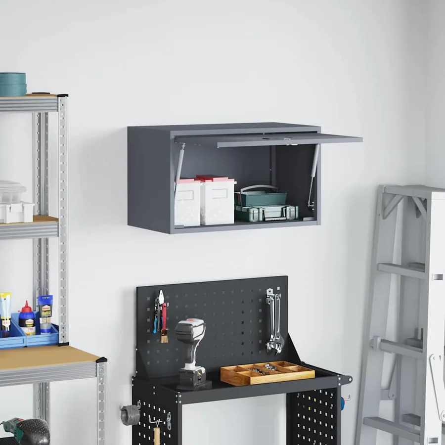 Armoire murale pour garage Anthracite 60 x 33 x 35 cm - 4