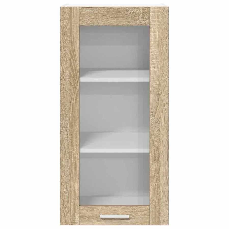 Armoire suspendue avec porte 2 pcs Chêne Sonoma 40 x 31 x 80 cm - 7