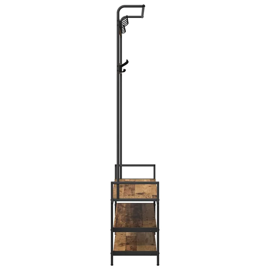 Porte-manteau Bois ancien 95 x 34 x 184 cm Bois d'ingénierie - 6