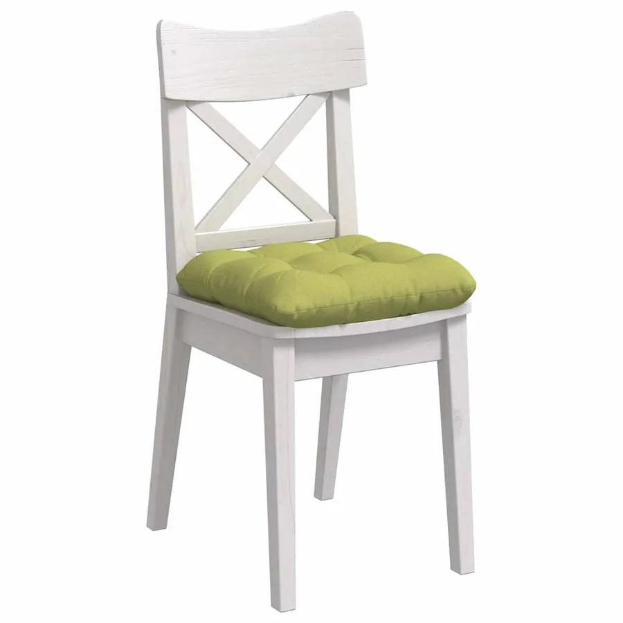 Coussins de siège 4 pcs Vert clair 45 x 45 x 12 cm tissu - 3